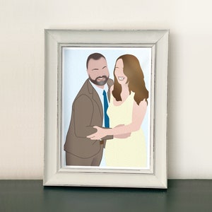 Custom Minimalist Portraits for Printing, Custom Portrait, Faceless Digital Illustration, ASAP, Family Portrait, Couple portrait, wedding