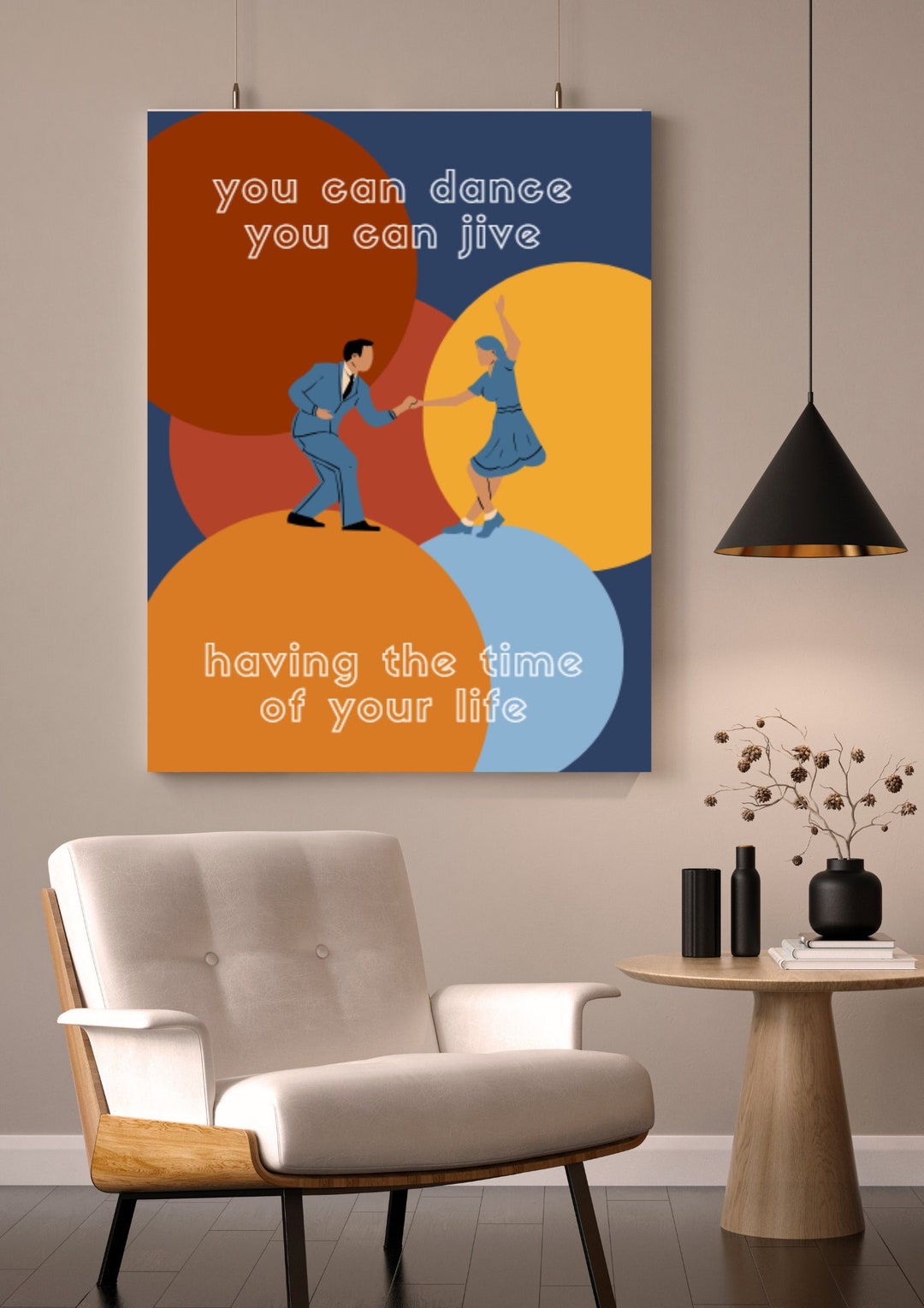 Couple Dancing and Musical Poster - Dancing Queen - ABBA - A3 (29 ...