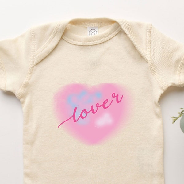 Lover Onesie® Lover Tee Shirt Heart Lover Onepiece Gift For Infant Toddler Youth Clothing Wear For Baby Girl Boy