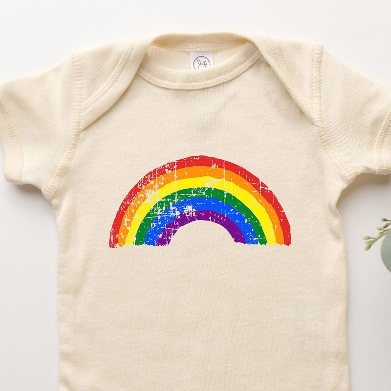 Baby Rainbow Clouds Sweatshirt and Pants Set main image 1