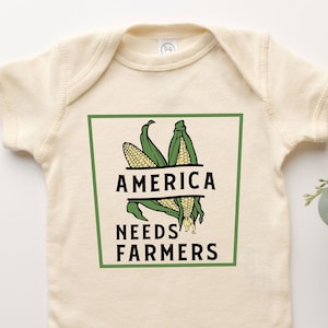 America Needs Farmers Organic Cotton Baby Bodysuit