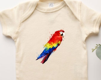 Rainbow Onesie® Parrot Lover Gift For Newborn Baby Girl Baby Boy, Parrot Tee For Baby Suit Youth Toddler Wear, Funny Parrot Bird Lover Gift