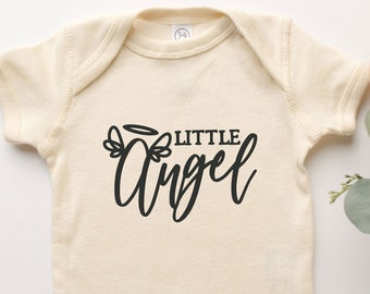 Little Angel Organic Cotton Babysuit: Pregnancy Reveal Gift