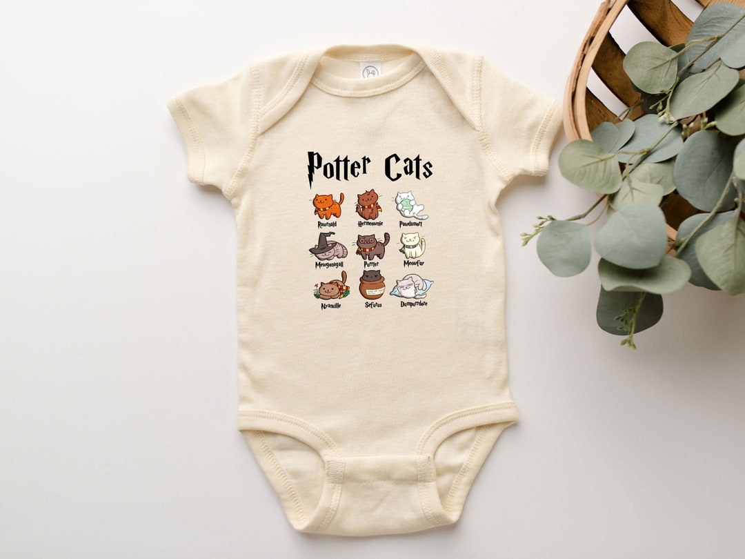 Potter Cats Onesie® Harry Potter Cat Lover Tee Shirt for Baby Girl Boy