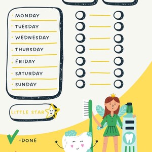 Tabla de cepillado de dientes!