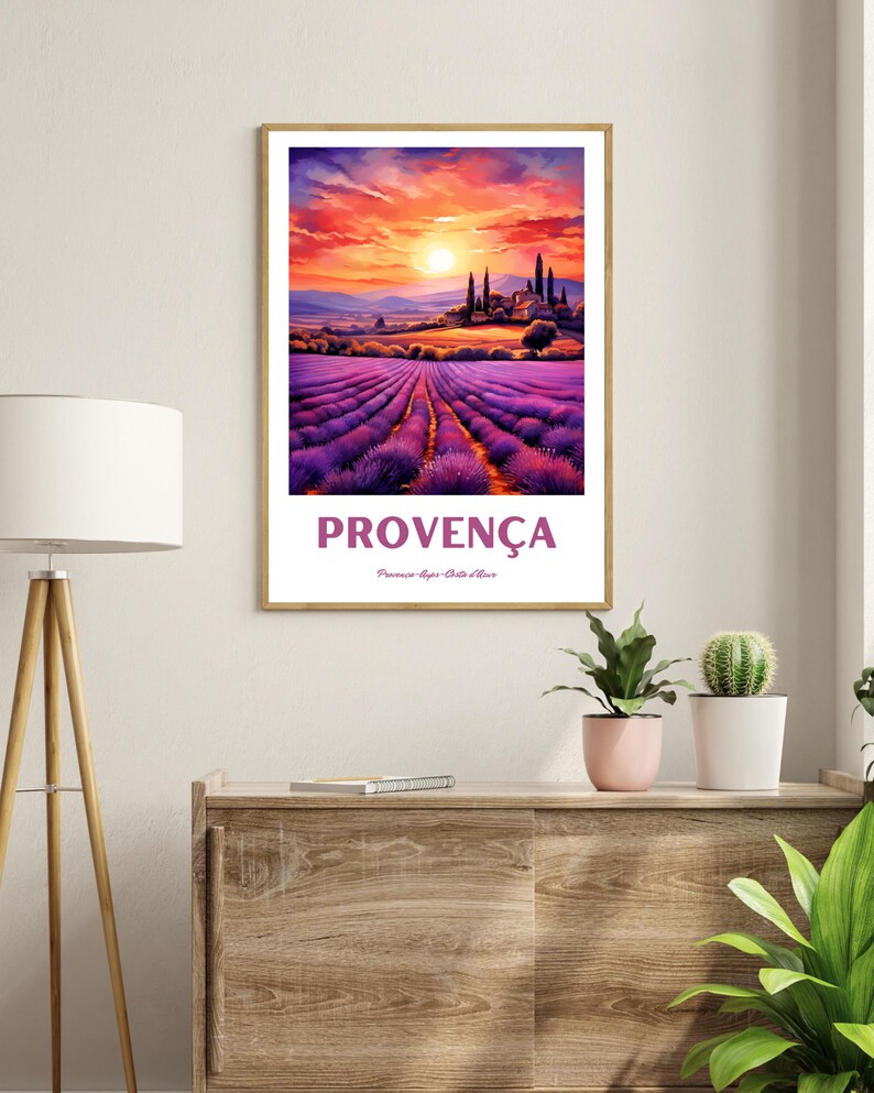 Provence Poster, Provence Traditional Travel Print - France, Provence ...