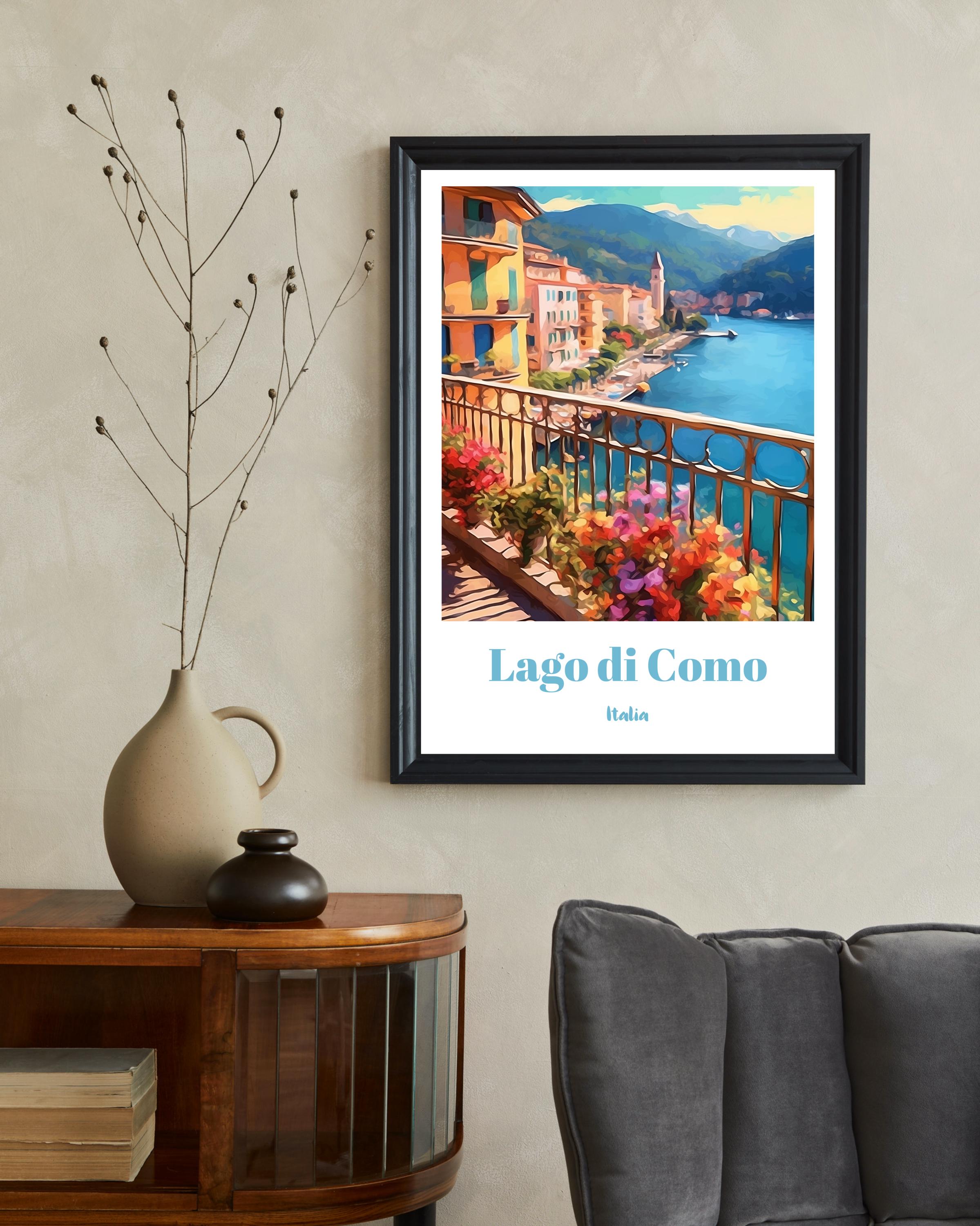lake como italy travel poster art print (digital... Lake Como Poster, Italy Wall Art, Italy Travel Art, Italy Art, Lake ...