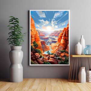 Grand Canyon Druck, National Park Poster, Wall Art Home Decor, Arizona Druck, Grand Canyon Geschenk, Geburtstagsgeschenk, Hochzeitsgeschenk, Weihnachtsgeschenk
