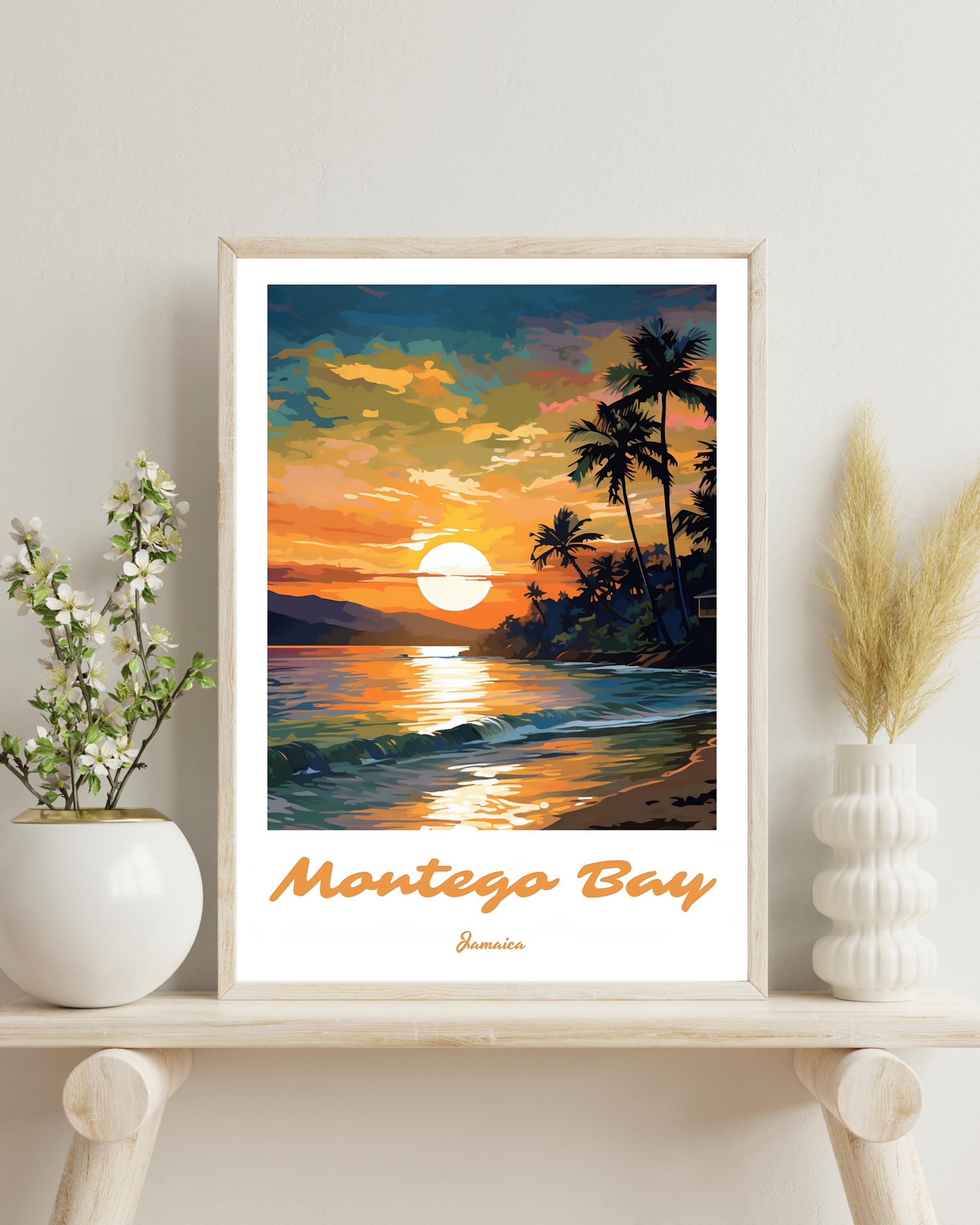 ★ジャマイカで購入ポスター★ Samere Tansley 人物画 2点額付き Jamaica tourism poster - Etsy 日本