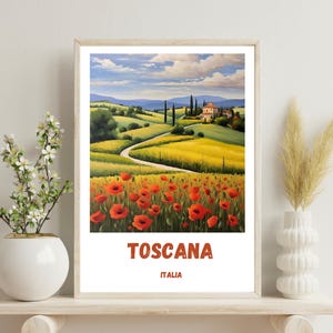 Tuscany Poster, Tuscany travel print, Italy print, Italy poster,Tuscan Wall Decor, Italy Art,Tuscany art,Italy Lover Gift, Christmas Gift