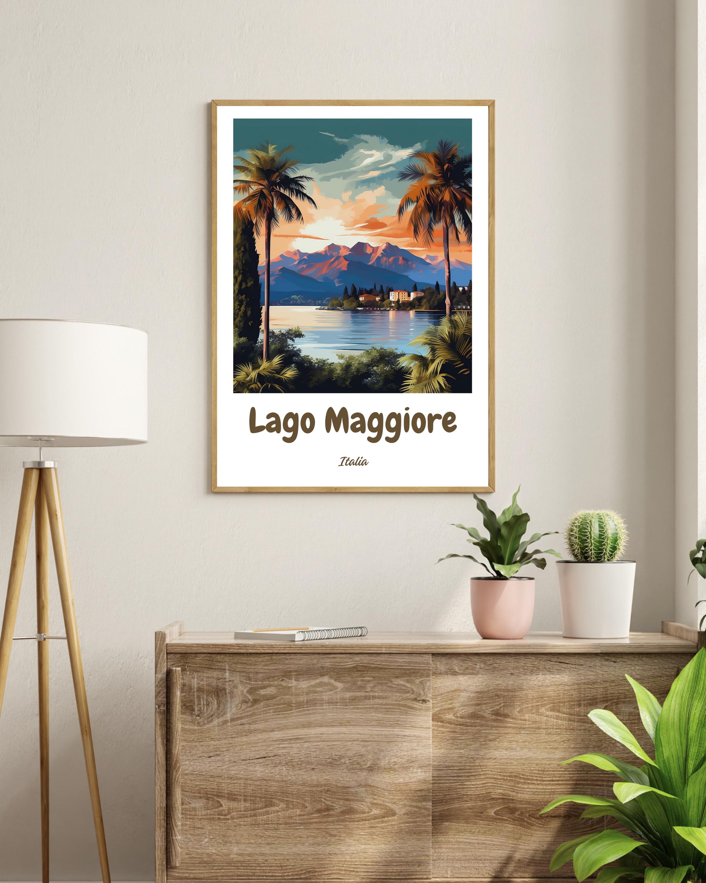 Lake Maggiore Poster, Lago Maggiore Travel Print, Lake Maggiore
