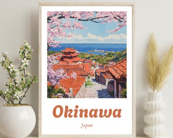 Okinawa Poster, Okinawa Travel Print, Naha Poster, Japan Art, Okinawa Island Print, Okinawa Wall Art,Okinawa Wall Decor, Christmas Gift