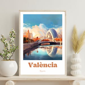 Valencia Spain Poster, Valencia Travel Print Wall Art, Valencia Art, Spain Print, Spain Travel Art, Wedding Gift, Christmas Gift,