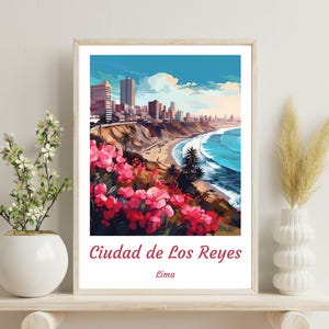 Lima Poster, Lima Travel Print, Peru Poster, Lima Wall Art, Peru Travel Poster, Peru Wall Art, Lima Art,Wedding Gift,Lima Christmas Gift