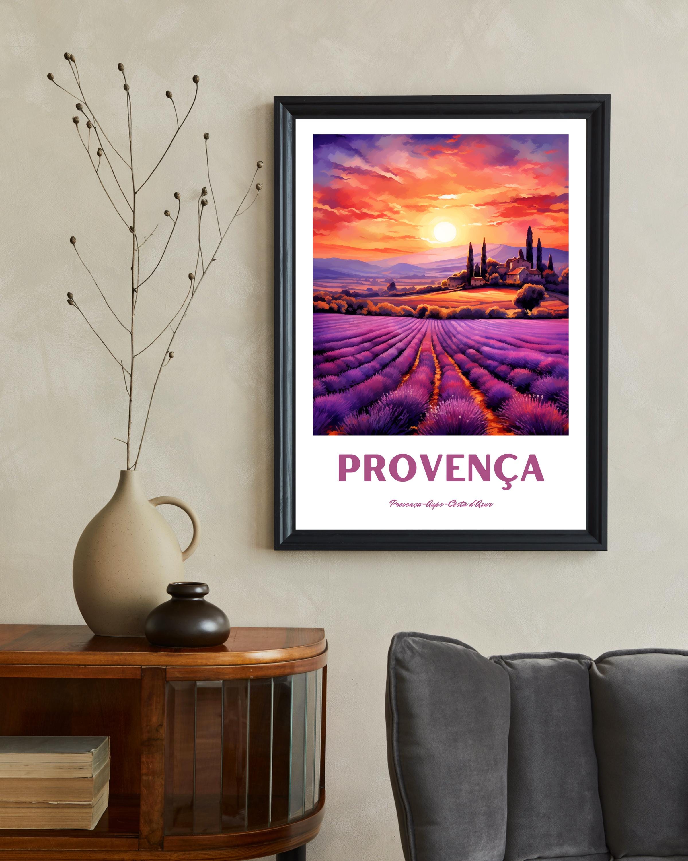 Provence Poster, Provence Traditional Travel Print - France, Provence ...