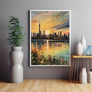 Toronto Canada Poster, Toronto Art Print, Cityscape Art, Canada Poster, Toronto Print,Toronto Skyline,Canada Art,Christmas Gift,Wedding Gift