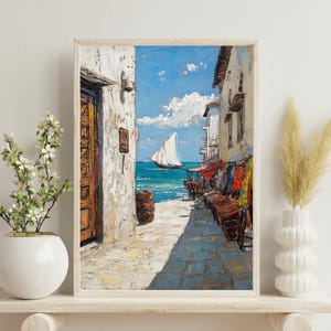 Zanzibar Poster, Zanzibar Ocean Decor, Zanzibar Travel Print, Zanzibar Summer Home Decoration, Gift for Sailors, Christmas Gift,Tanzania Art