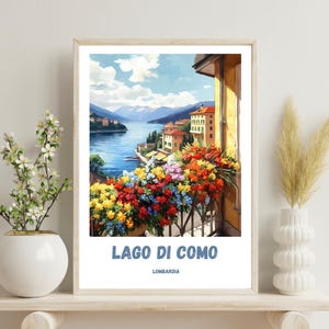 Lago Di Como Poster, Comer See Reisedruck, Comer See Poster, Italien Druck, Hochzeitsgeschenk, Como Wandkunst Geschenk, Italien Kunst, Weihnachtsgeschenk
