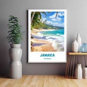 Jamaica Caribbean Poster, Jamaica Poster,Jamaica Print,Jamaica Photo,Jamaica Wall Art, Gift Art,Christmas Gift, Wedding gift, Jamaica Scene