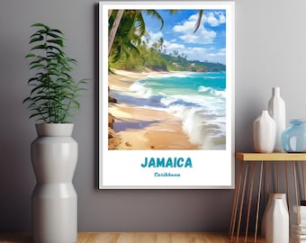 Jamaica Caribbean Poster, Jamaica Poster,Jamaica Print,Jamaica Photo,Jamaica Wall Art, Gift Art,Christmas Gift, Wedding gift, Jamaica Scene