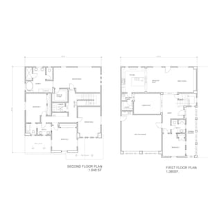 4 slaapkamers, 3 badkamers (3.031 SF) 2 verdiepingen tellend luxe huisontwerp met grote grote kamer, butler's pantry, bonusruimte en meer... (42'-0"Breedte x 50'-0"Lengte)