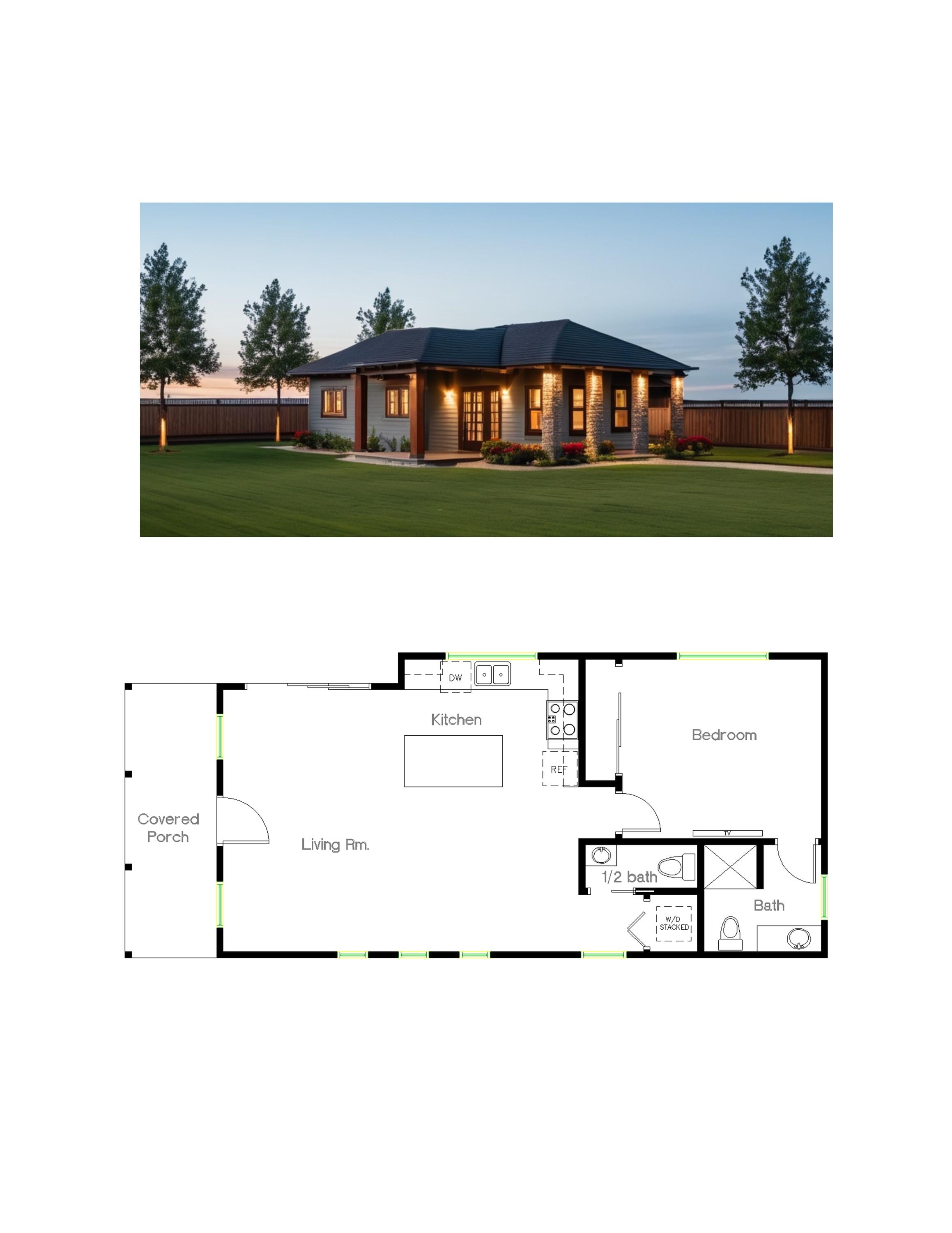 Cozy 1 Bed/1.5 Bath ADU with Spacious Open Concept Living - Master Suite Included (800SF)