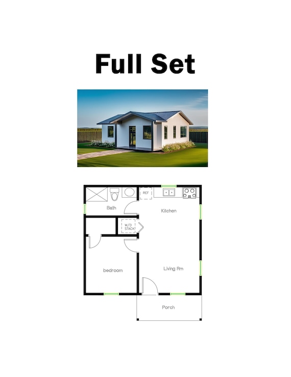 quarto, banheiro (500 pés quadrados) casa de campo/rancho