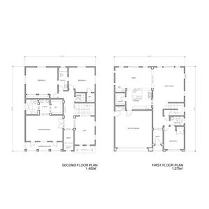 4 Bedroom 3 Bath (2,227SF) 2-story Luxury Home Design W/large Great ...