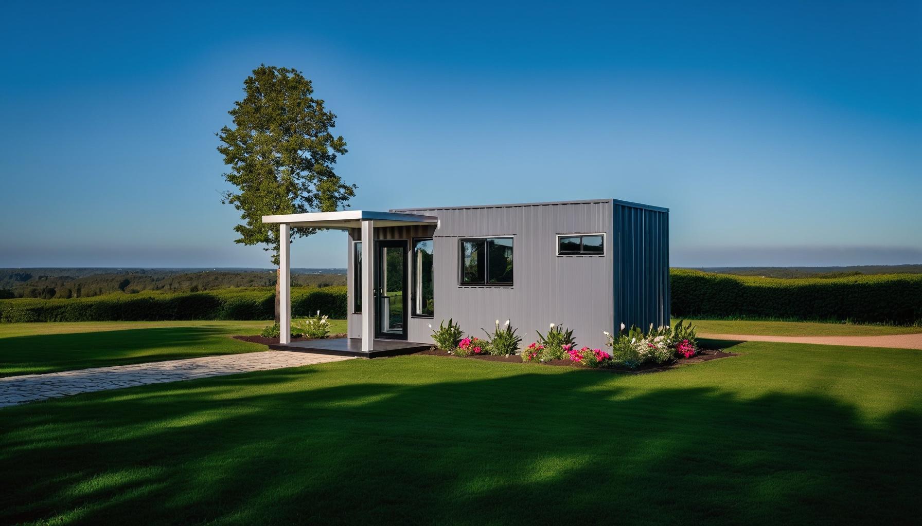 Shipping Container Floor Plan Studio W/ 1 Bath (160SF) Floor Plan ADU ...