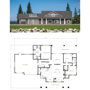 Spacious 3BR 2.5BA 1-Story Home, Open Concept Kitchen, 3-Car Garage, 2,037SF Living Space