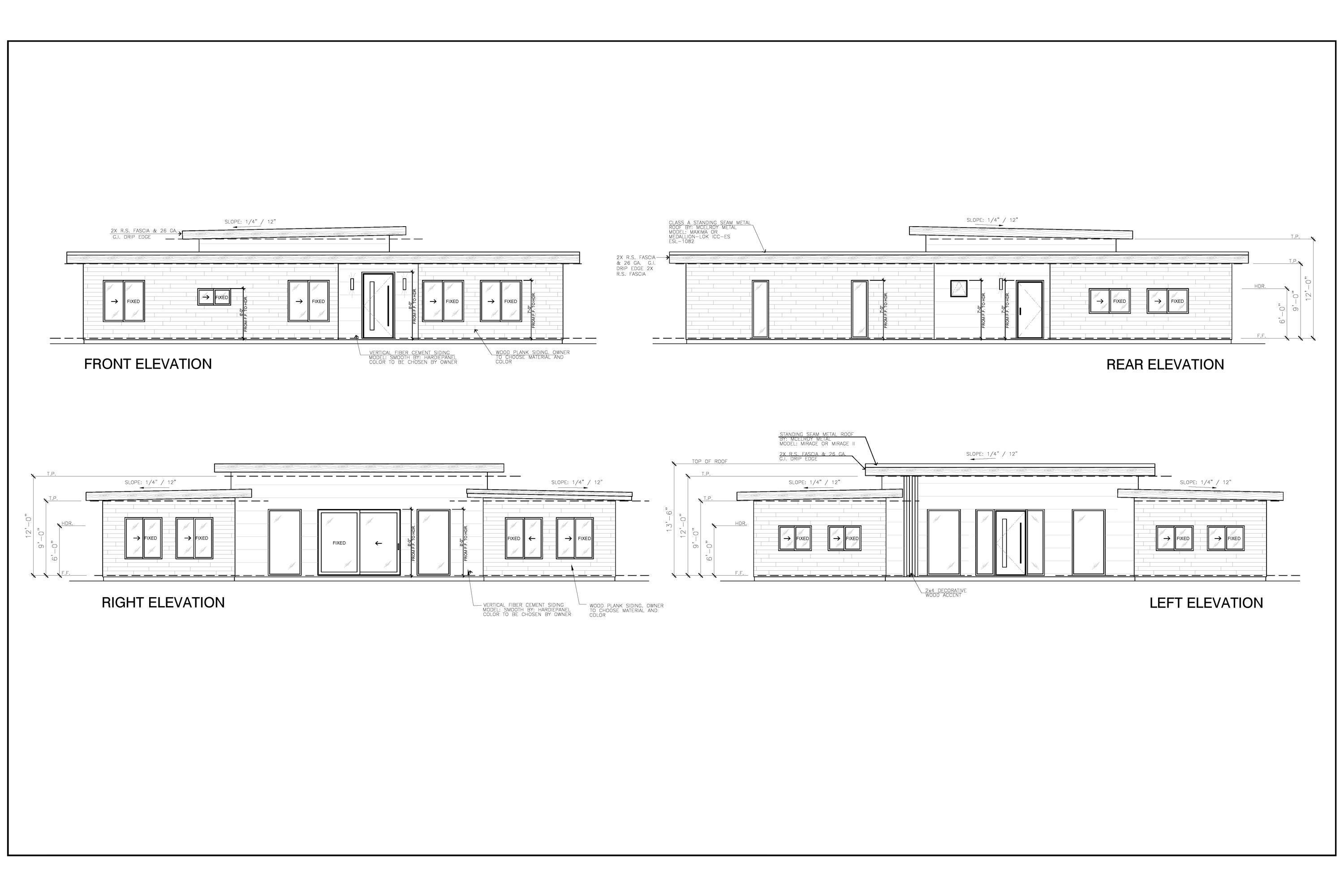 MODERN 4 BEDROOM HOUSE PLAN visual data 4