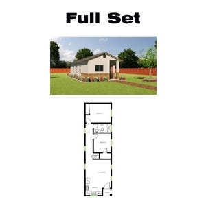 May include: A white single-story house with a brown roof and a green lawn. The house has a front porch and a walkway leading to the front door. The house is surrounded by trees and bushes.