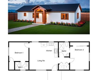 2 Bedroom 2 Bath (800SF)ADU(Accessory Dwelling Unit) 2 bedroom suites and has open kitchen to living room(16&#39;-11&quot;Width X 47&#39;-4&quot;Length)