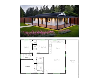 3 Bedroom 2 Bath House Plan Floor Plan. Great Layout 1500 Sq Ft. the ...