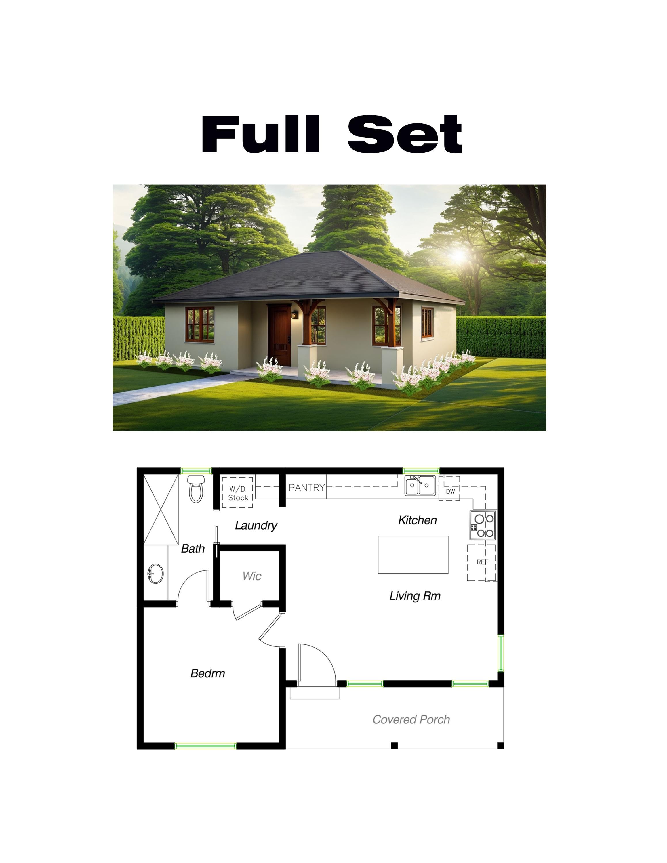 1 Bedroom 1 Bath (575SF) Adu(accessory Dwelling Unit)/tiny House