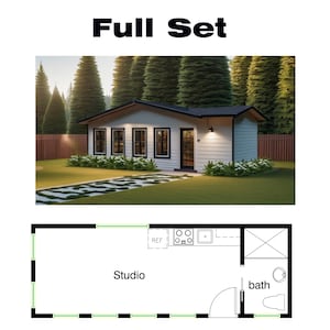 Studio / Studio mit 1 Bad (313SF) ADU (Accessory DwellingUnit) Doppelboden Gewölbedecke (10&#39;-7 &quot;Breite X 29&#39;-6&quot; Länge)