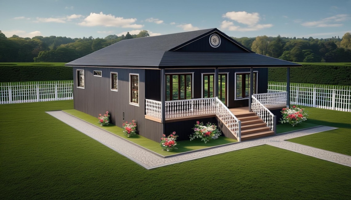 2 Bedroom 2 Bath (1000 SF) Cottage /ranch/tiny Home/affordable Home ...