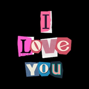 I love you svg, love svg, Cut out letters svg, valentine&#39;s day svg, heart svg, anniversary svg, mother&#39;s day svg, love heart svg, Pride SVG