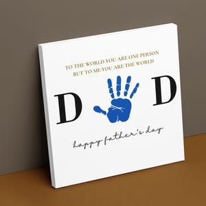 Father&#39;s Day Handprint Printable, DIY Craft Gift for Dad, Gift for Dad, Father&#39;s Day Printable, Digital Download, Father&#39;s Day Craft
