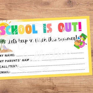 A escola acabou! Vamos manter contato neste verão!