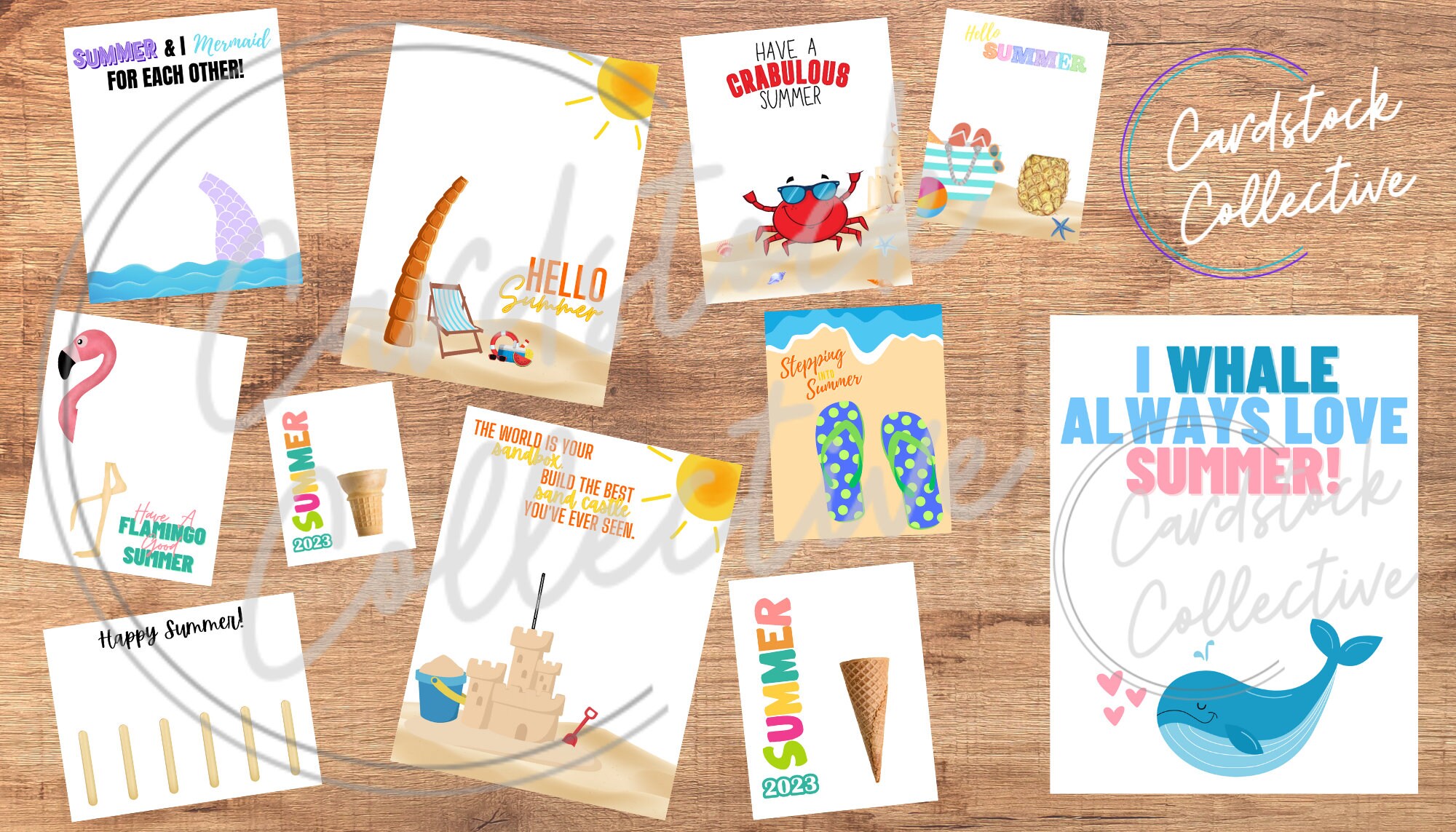 Summer Fun Bundle - Handprint & Footprint Craft - 10 Designs (plus ...