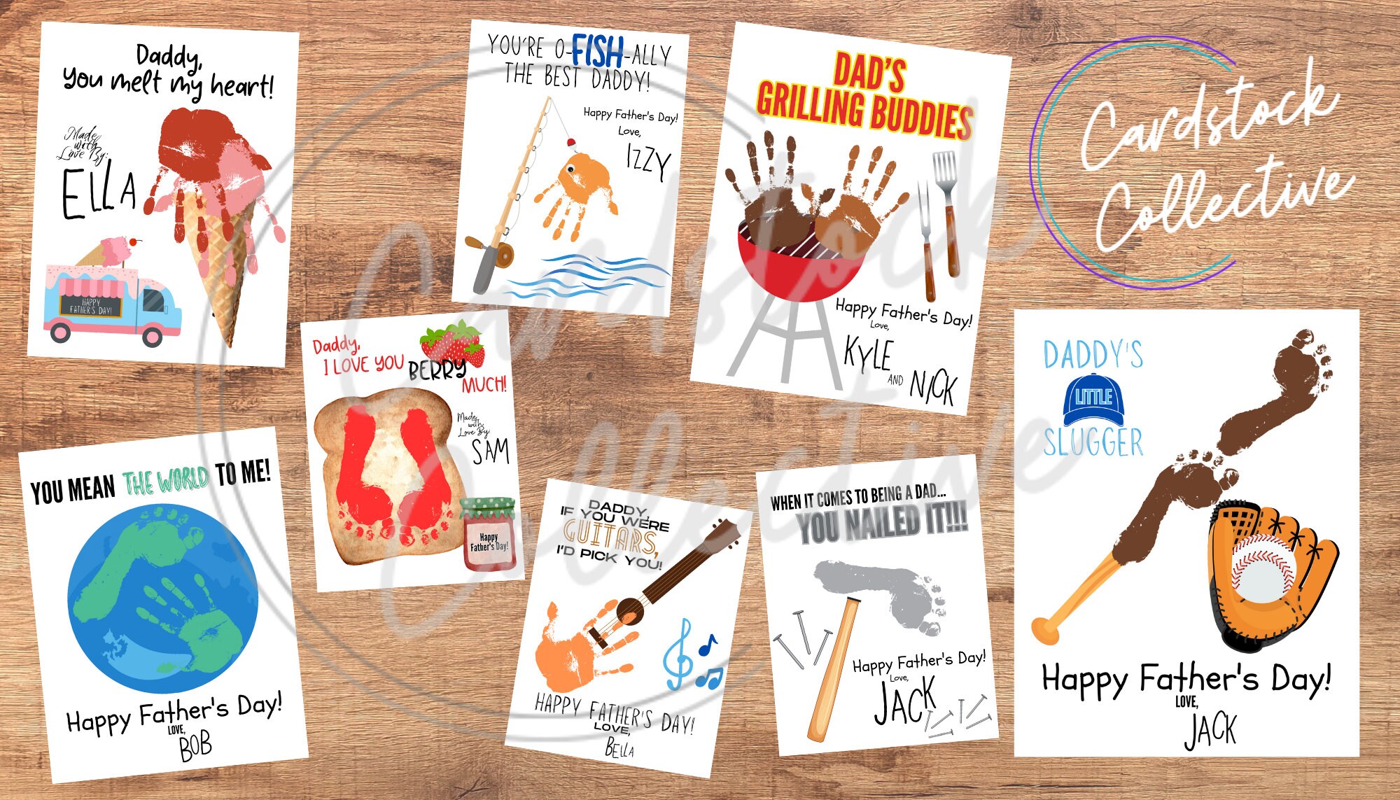 Father's Day Bundle - Handprint & Footprint Craft - 8 Designs - Etsy