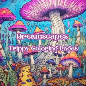 Trippy Kleurplaten Dreamscapes Psychadelic Kleurset - 25 pagina&#39;s direct downloaden pdf