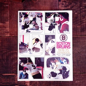 Boston Bruins 1974-1975 Yearbook