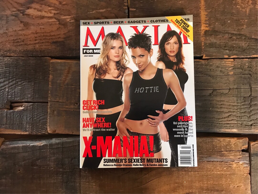 Maxim Magazine July 2000 Rebecca Romijn stamos Halle Berry Maxim Magazine July 2000 Rebecca Romijn stamos Halle Berry