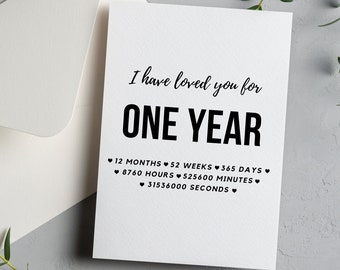 1st Anniversary Card DIGITAL DOWNLOAD