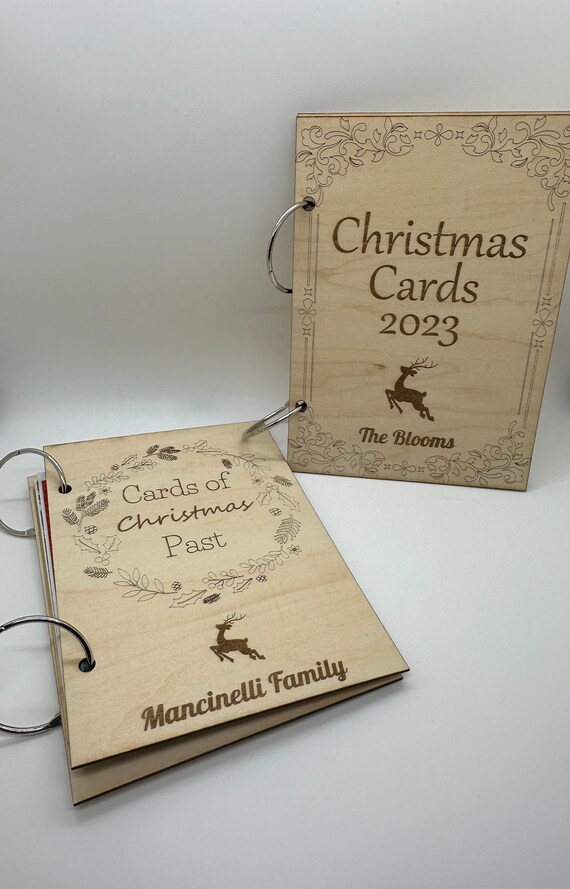 christmas card binder Cards of Christmas Past Christmas Card Keepsake Holder Binder Book Hol –  Explore More Custom Design main image 1