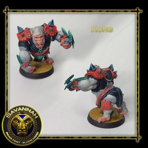 Starspieler Kong – Fantasy Football Bowl – Galladurs 3D-gedruckte Modelle