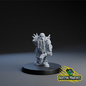 Zombie nain - Fantasy Football Bowl - BruteFun miniatures