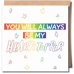 Tu seras toujours mon coup de coeur Carte de voeux d'anniversaire gay Lgbtq Carte gay